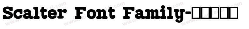 Scalter Font Family字体转换